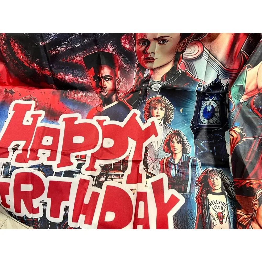 Stranger Things Birthday Party Supplies caketopper,cupcake toppers,Banner,Balloo